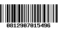 Código de Barras 0812907015496