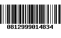 Código de Barras 0812999014834