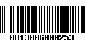 Código de Barras 0813006000253