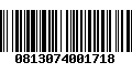 Código de Barras 0813074001718