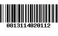 Código de Barras 0813114020112