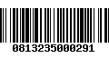 Código de Barras 0813235000291