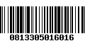 Código de Barras 0813305016016