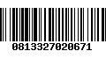 Código de Barras 0813327020671