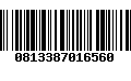 Código de Barras 0813387016560