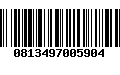 Código de Barras 0813497005904