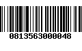 Código de Barras 0813563000048