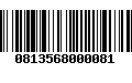 Código de Barras 0813568000081