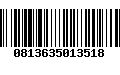 Código de Barras 0813635013518