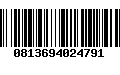 Código de Barras 0813694024791