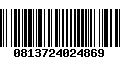 Código de Barras 0813724024869