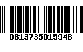 Código de Barras 0813735015948