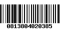 Código de Barras 0813804020385