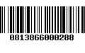 Código de Barras 0813866000288