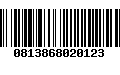 Código de Barras 0813868020123