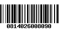 Código de Barras 0814026008090