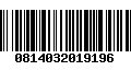 Código de Barras 0814032019196