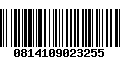 Código de Barras 0814109023255