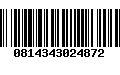 Código de Barras 0814343024872