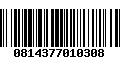 Código de Barras 0814377010308