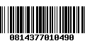Código de Barras 0814377010490