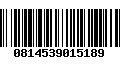 Código de Barras 0814539015189