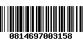 Código de Barras 0814697003158