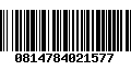 Código de Barras 0814784021577