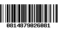 Código de Barras 0814879026081