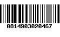 Código de Barras 0814903020467