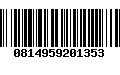 Código de Barras 0814959201353