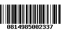 Código de Barras 0814985002337