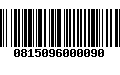 Código de Barras 0815096000090