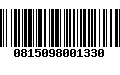 Código de Barras 0815098001330