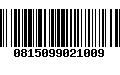 Código de Barras 0815099021009