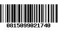 Código de Barras 0815099021740