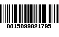 Código de Barras 0815099021795