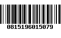 Código de Barras 0815196015079