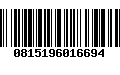 Código de Barras 0815196016694