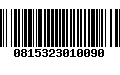 Código de Barras 0815323010090