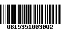 Código de Barras 0815351003002