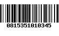 Código de Barras 0815351010345