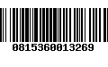 Código de Barras 0815360013269