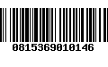 Código de Barras 0815369010146