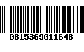 Código de Barras 0815369011648