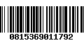 Código de Barras 0815369011792