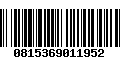 Código de Barras 0815369011952