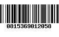 Código de Barras 0815369012058