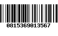 Código de Barras 0815369013567