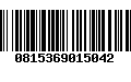 Código de Barras 0815369015042